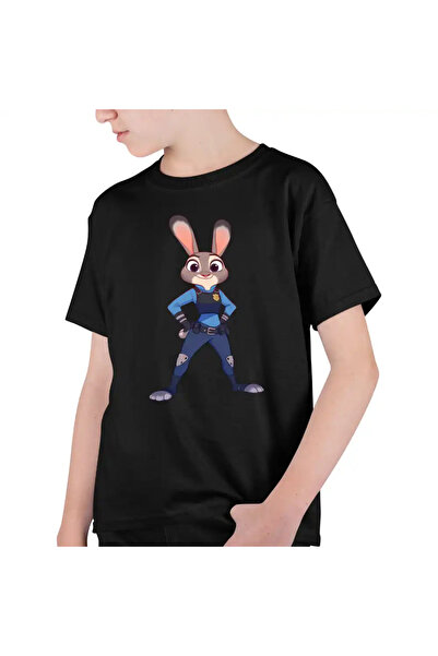 OEM Παιδικό Αγόρι Zootopia Judy Hopps Αστυνομικό T-shirt με κοντά μανίκια