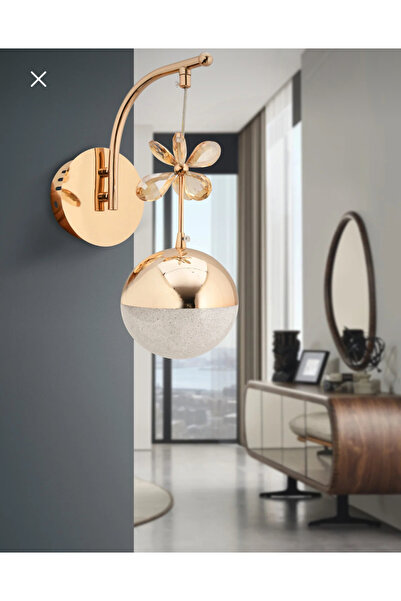 Akgül Pilli gün ışığı Ledli Lüks Duvar Aplik Gold