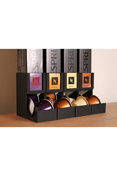 tiridigo Nespresso Uyumlu Kapsül Kahve Dispenseri | Etiket Yuvalı Kutulu Stan...
