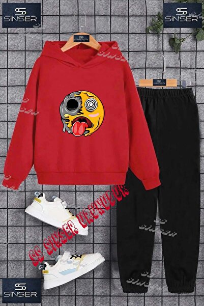 SS SİNSER Children's Unisex Custom Printed Hoodie and Sweatpants Set with the...