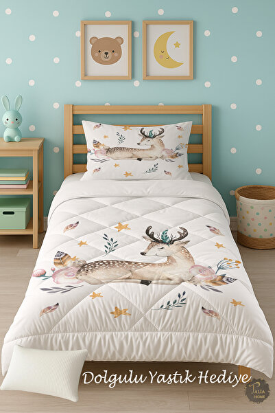 Talia Home Дитячий односпальний ковдра з малюнком газелі TLAG-264