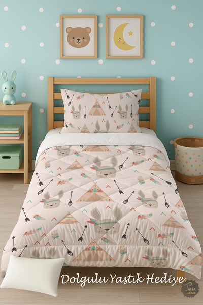 Talia Home Декоративний односпальний дитячий ковдра з індіанським візерунком ...