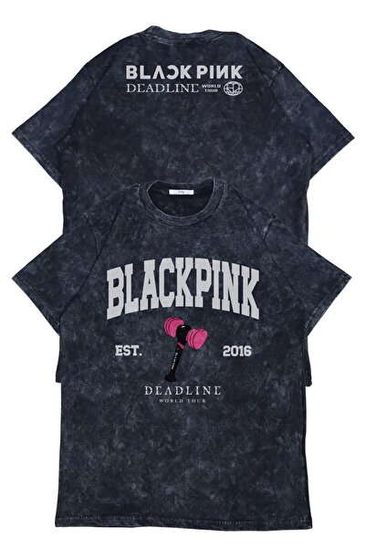 Fuddy Moda Unisex Blackpink Deadline 2016 Μπλουζάκι με στάμπα με στάμπα, ρετρ...