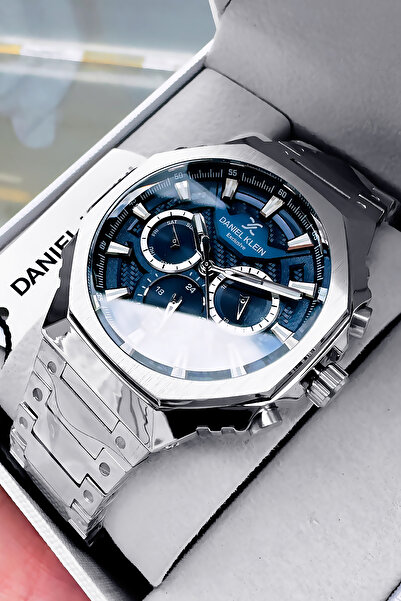 Daniel Klein Exclusive Men's Wristwatch Waterproof Stainless Silver Color Steel Band - Gift Bracelet Dke2143C1