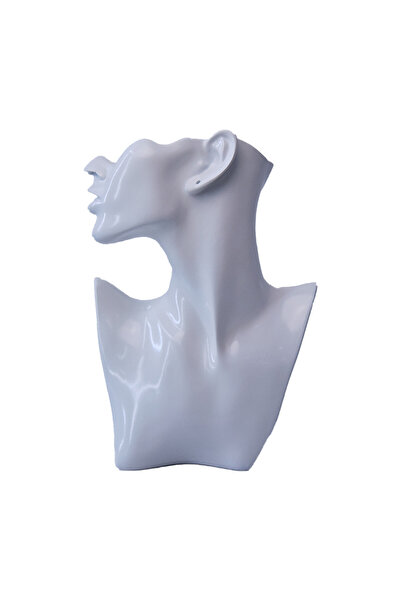 velve Suport in forma de bust pentru accesorii, Alb