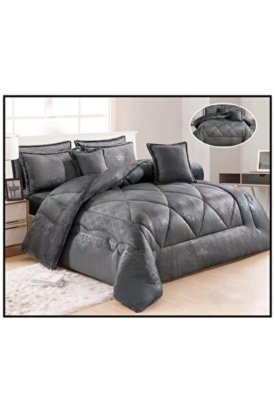 Generic Luxury Double Winter Plush Velvet Quilt Set - 8 Pieces with Elegant Carving