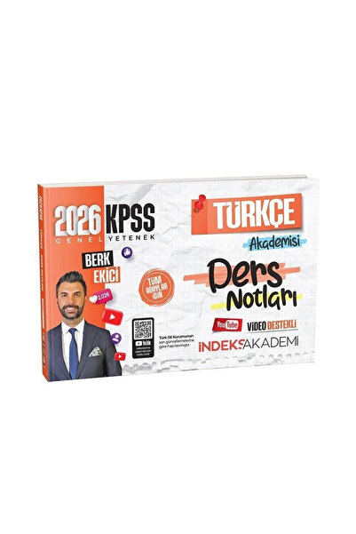 İndeks Akademi 2026 KPSS Türkçe Akademisi Tüm Adaylar İçin Video Ders Notları...