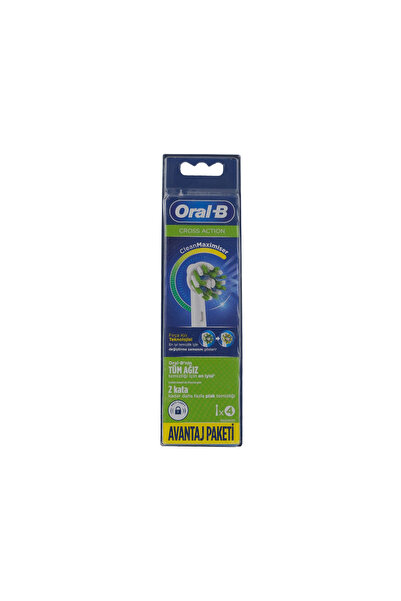 Oral-B Dis Firçasi Yedek Basligi Cross Action 4Lü