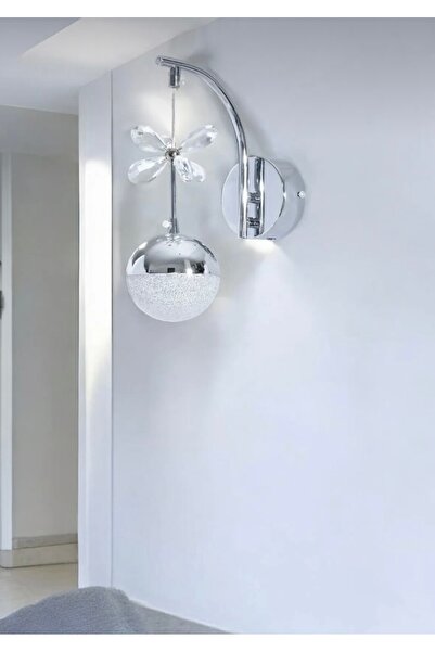 Akgül Pilli gün ışığı Ledli Lüks Duvar Aplik Krom