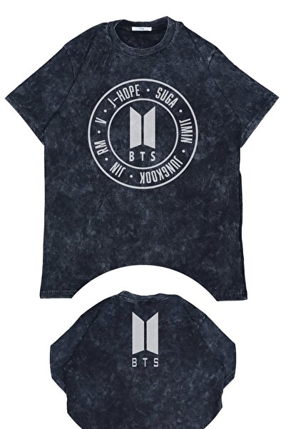 Fuddy Moda Unisex BTS Names Ense Πλενόμενο μπλουζάκι με στάμπα, ρετρό μπλουζά...