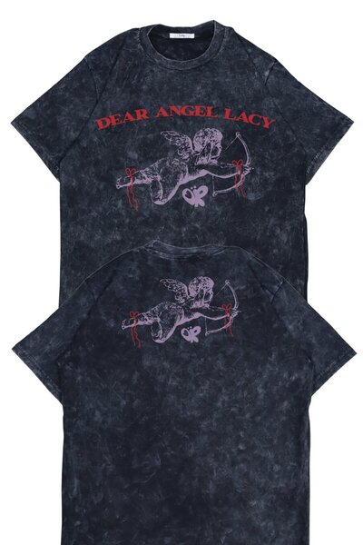 Fuddy Moda تي شيرت قابل للغسل مطبوع عليه دير أنجل ليسي إنسي للجنسين، تي شيرت ...