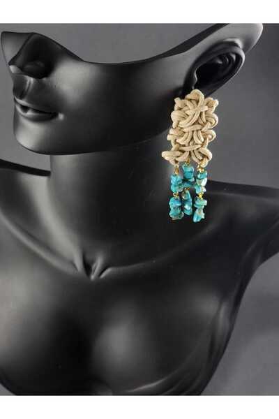 birtarz Turquoise stone earrings