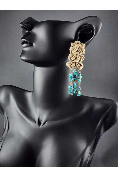 birtarz Turquoise stone earrings