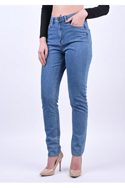Noisy May Cara Donna Blue Pants - 56, Blue, 100% cotton