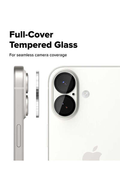 bbtech Crystal Clear 9H Anti-Break Glass Camera Unit and Lens Protector Compatible with iPhone 17