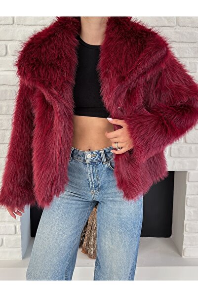 GALAVİP Women's Premium Soft Textured Lined Sunu Fur