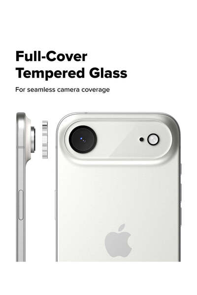 bbtech Crystal Clear 9H Anti-Break Glass Camera Unit and Lens Protector Compatible with iPhone 17 Air