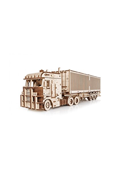 EWA 3D Puzzle, Road King Truck Trailer (container), EWA, wood, 238 pieces