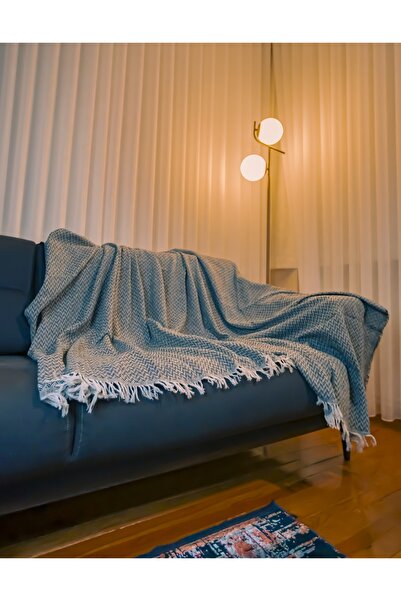 JOLLY HOME Lodos Home Cotton Double-Sided Sofa & Couch Cover Shawl 170X210 cm – Anti-Sweat, Soft Textured