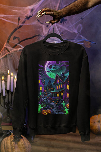 MAGORS ستايل-إكس هالوين - سترة رياضية مطبوعة للجنسين بتصميم الهالوين، مصنوعة ...