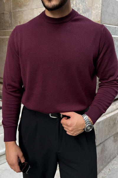 Livio Ferri Acton Men's 100% Organic Cotton Crew Neck Knit Sweater