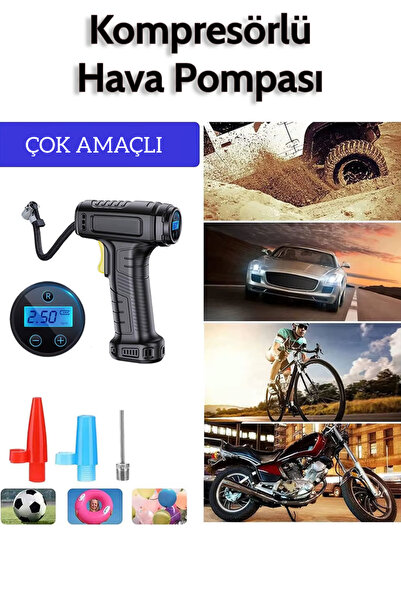 auhma A6622 Akıllı Taşınabilir Kompresör | Araç, Bisiklet, Top ve Şişme Ürünl...