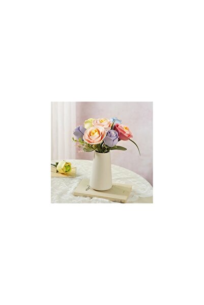 ROKR 3D Puzzle, Camellia Flower light pink, plastic, ROKR, 37 pieces