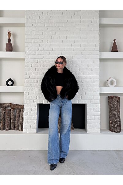 GALAVİP Women's Premium Soft Textured Lined Sunu Fur