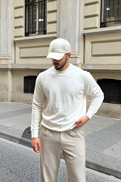 Livio Ferri Acton Men's 100% Organic Cotton Crew Neck Knit Sweater