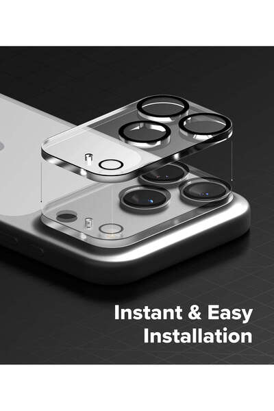 bbtech Crystal Clear 9H Anti-Break Glass Camera Unit and Lens Protector Compatible with iPhone 17 Pro