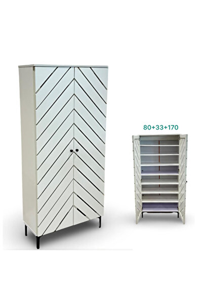 Tasamem Dafia Two-door wooden shoe cabinet