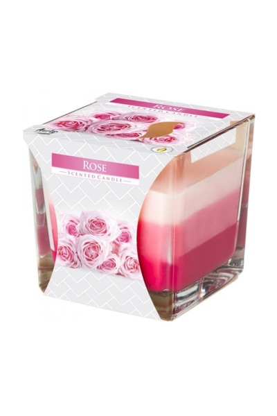 POLO SHOP Lumanare Parfumata Decorativa In Pahar De Sticla, Trandafiri