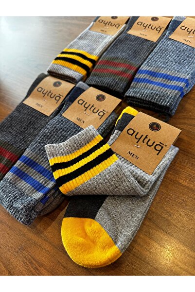 Aytuğ Premium Sole Towel Seamless Comfortable Men's Socks 6 Pack