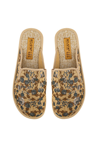 Belsta Beige textile slippers