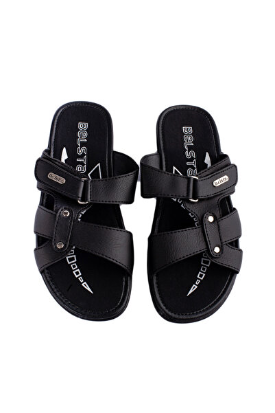 Belsta Summer flip-flops with Velcro closure, gray color