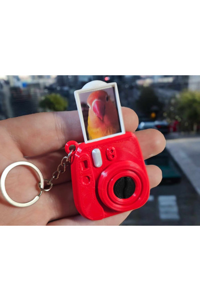 Rafine Studio 3D Instax Designed Keychain – Cute Camera Accessory Keychain (Without Photo)