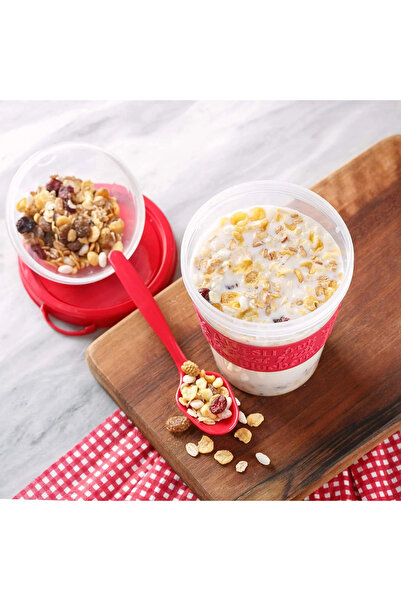 OEM Container with spoon for yogurt/ice cream/cereal/salad/soup, 600ml
