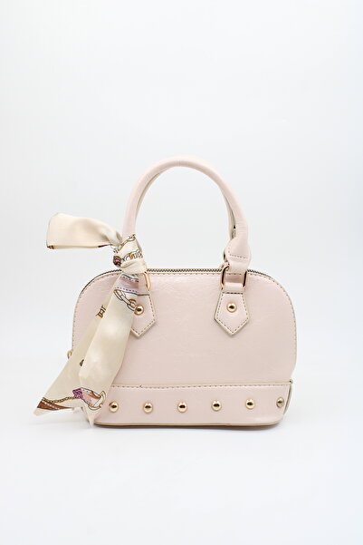 LASSO Geantă de mână și de umăr din piele lacuită lucioasă, cu detaliu de min...