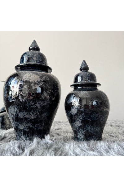 naturelseramikk Dekoratif vazo Küp 2 adet 4 parça 22x42 ve 17x30