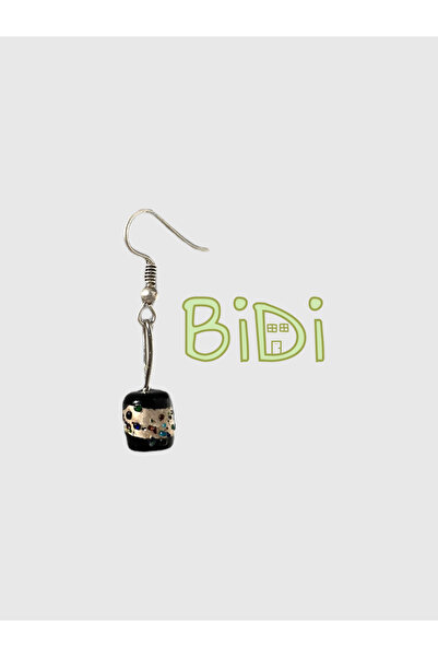 Bidi House Noir Earring (Siyah Cam Küpe)