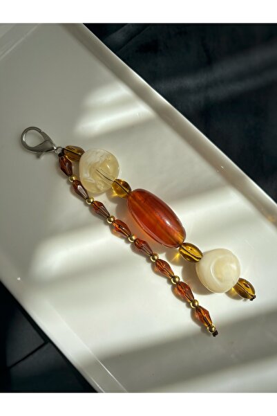 Handmade Doğal Taş Görünümlü El Yapımı Çanta Charmı – Anahtarlık & Aksesuar