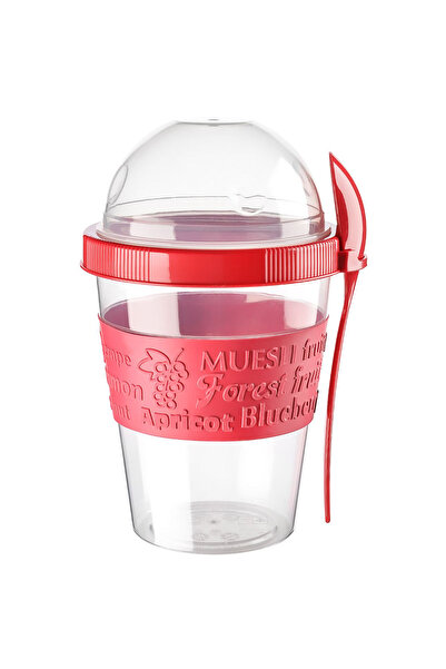 OEM Container with spoon for yogurt/ice cream/cereal/salad/soup, 600ml