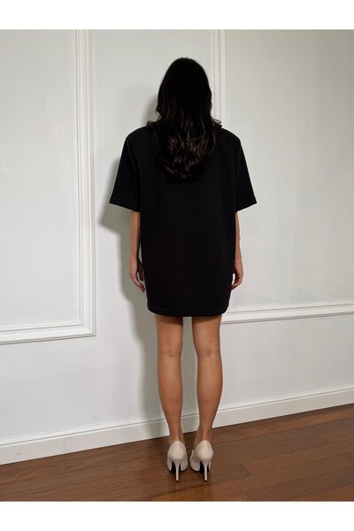 Unbranded/Generic Tricou tip rochie oversized EIRINI, cu umeri structurați