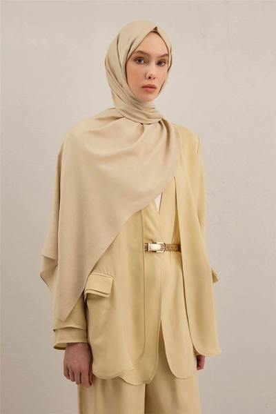 Armine Logo Border Cotton Silk Shawl 1 64