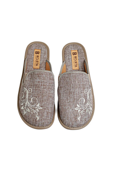 Belsta Slippers with decorative embroidery