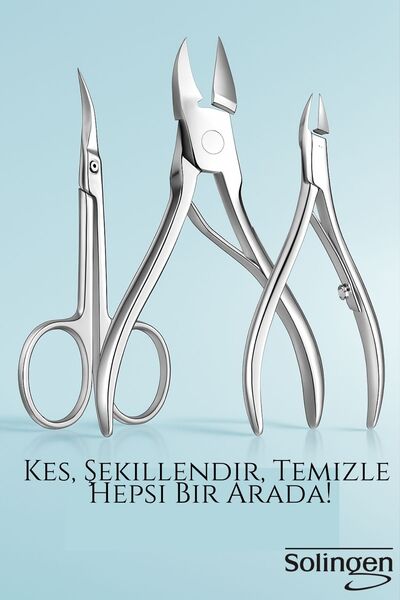 Transformacion 3’lü Paslanmaz Manikür Seti – Tırnak Makası, Et Pens, Kavisli ...
