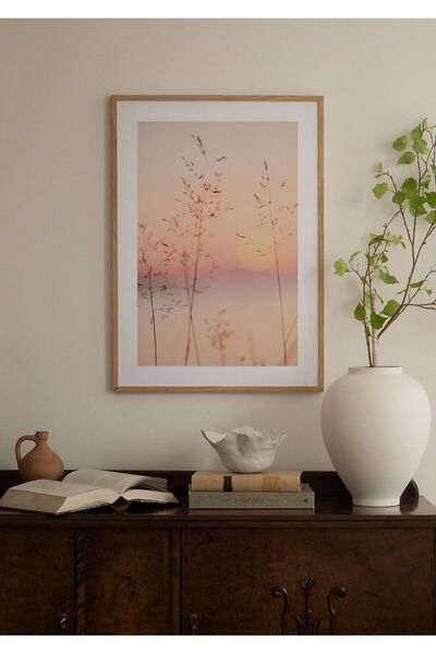 Thetic Apus de soare în tonuri pastel - Poster de perete PREMIUM fără cadru cu estetică modernă