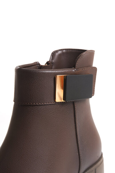 Solo Bag Kadın Yeni Sezon Düz Toka Deyatlı Fermuarlı Günlük Rahat Kalıp Çizme