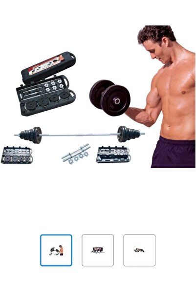ALL İN Emfil Chrome-Coated Dumbbell and Barbell Straight Rod 47 Inch with Spiral Lock