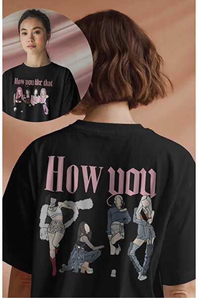 Fuddy Moda Unisex Blackpink How You Like That Back T-shirt με στάμπα, μπλουζά...